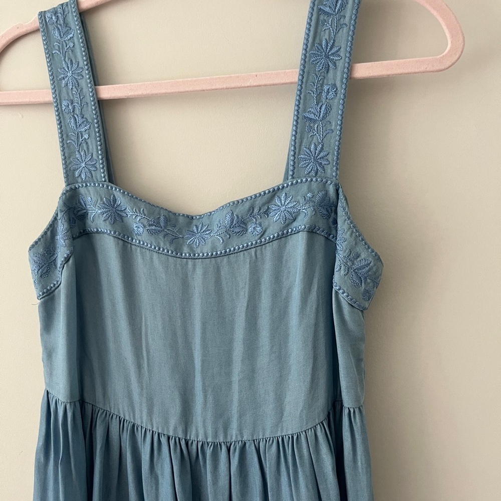 kate spade Light to Dark Blue Tiered Maxi Dress - Picture 3 of 9